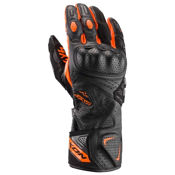 Motorcycle Gloves Ixon Thunder Air Black Anthracite Orange Motorcycle Gloves Ixon Thunder Air Black Anthracite Orange