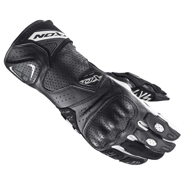 Motorcycle Gloves Ixon Thunder Air Black White Motorcycle Gloves Ixon Thunder Air Black White