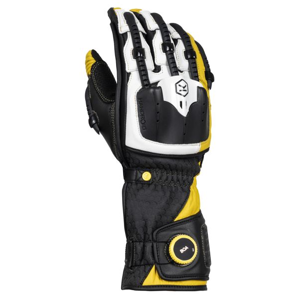 Motorcycle Gloves Knox Handroid MK5 Black Yellow