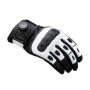 Motorcycle Gloves Knox Orsa Leather MK3 Black White