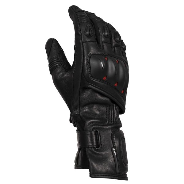 Motorcycle Gloves Knox Oulton MK2 Black Red