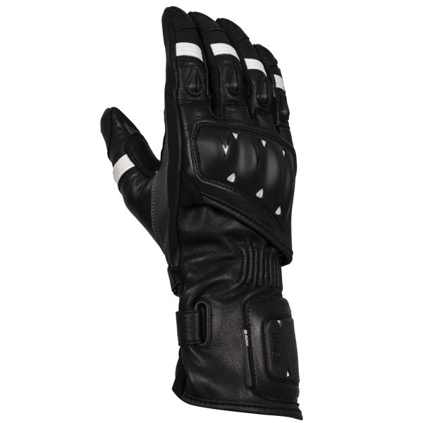 Motorcycle Gloves Knox Oulton MK2 Black White Motorcycle Gloves Knox Oulton MK2 Black White