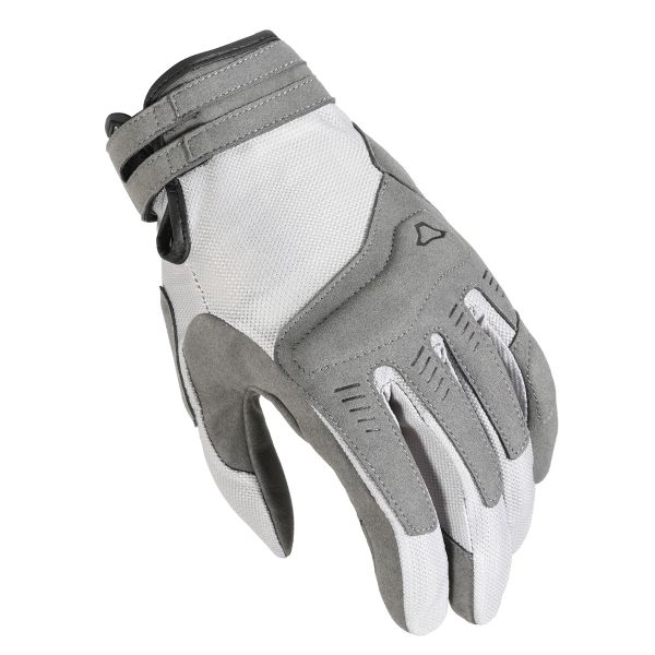 Motorcycle Gloves Macna Darko Beige Grey Motorcycle Gloves Macna Darko Beige Grey