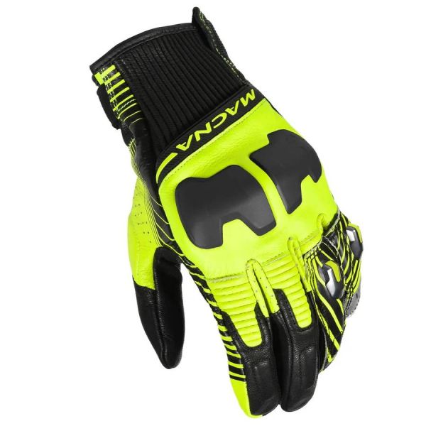 Motorcycle Gloves Macna Ultraxx Black Yellow Motorcycle Gloves Macna Ultraxx Black Yellow