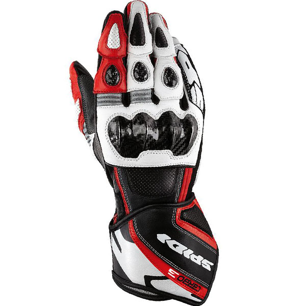 Motorcycle Gloves Spidi Carbo 3 Black/Red