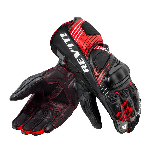 Motorcycle Gloves REV'IT Apex Red Black Gloves Motorcycle Gloves REV'IT Apex Red Black Gloves