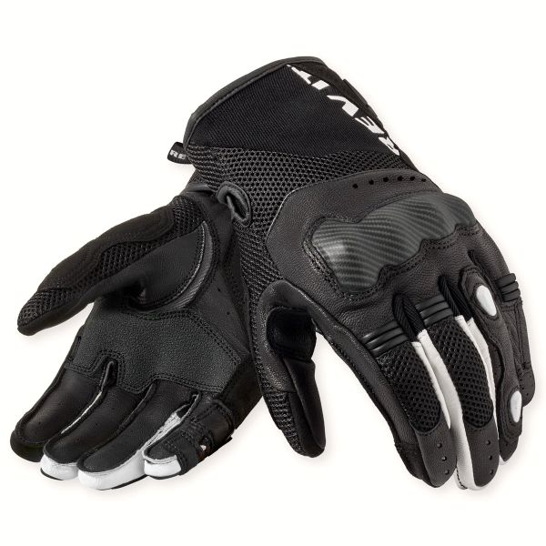 Motorcycle Gloves REV'IT Blaze Black White