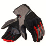 Motorcycle Gloves REV'IT Cavern Grey Red