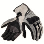 Motorcycle Gloves REV'IT Cavern Light Grey Black