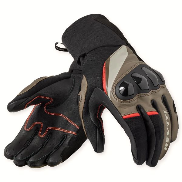 Motorcycle Gloves REV'IT Combustion Black Brown