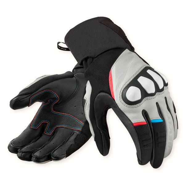 Motorcycle Gloves REV'IT Combustion Black Light Grey