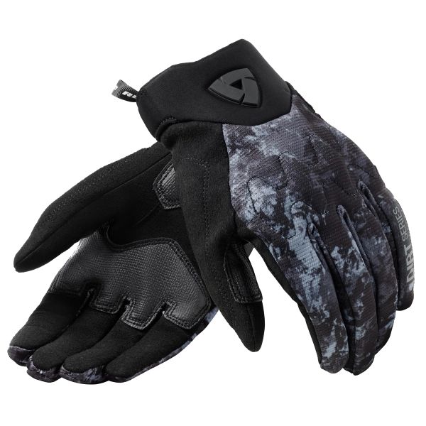 Motorcycle Gloves REV'IT Continent WB Gloves Black Grey Motorcycle Gloves REV'IT Continent WB Gloves Black Grey