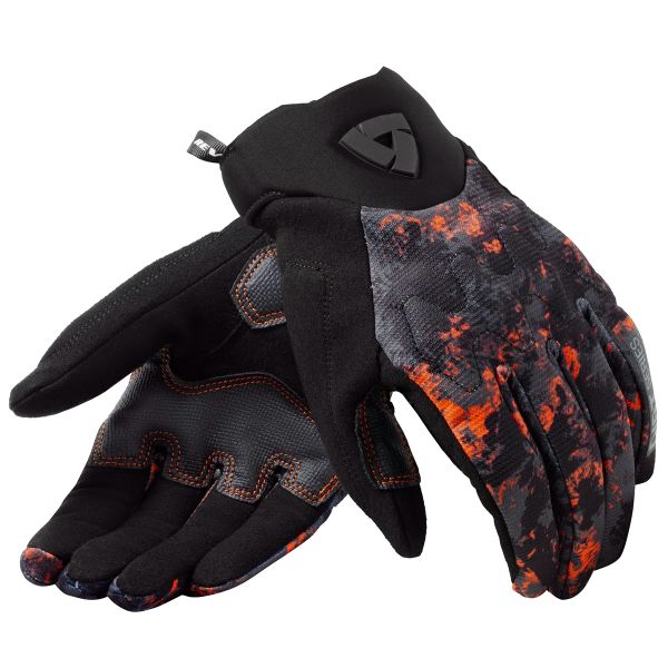Motorcycle Gloves REV'IT Continent WB Gloves Black Orange Motorcycle Gloves REV'IT Continent WB Gloves Black Orange