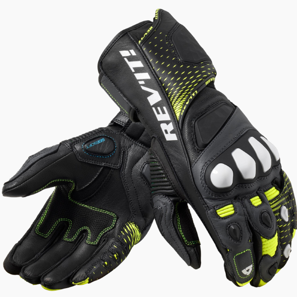 Motorcycle Gloves REV'IT Control Black Neon Yellow