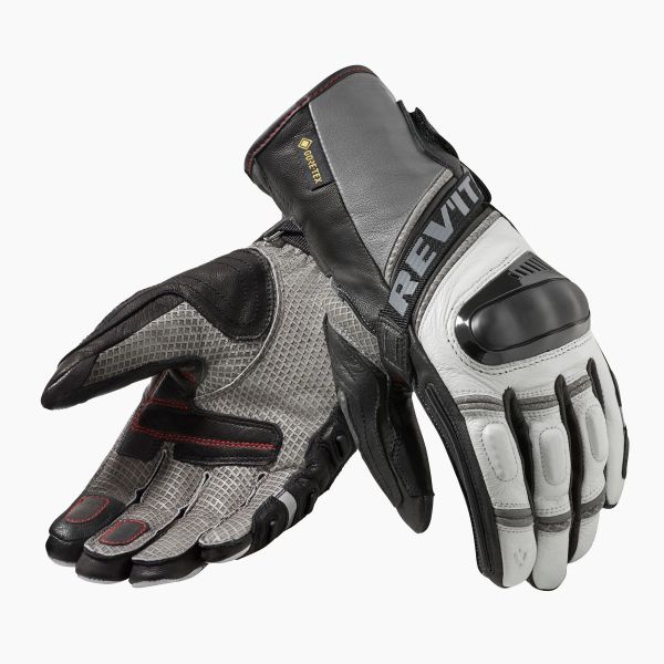Motorcycle Gloves REV'IT Dominator 3 GTX Light Grey Motorcycle Gloves REV'IT Dominator 3 GTX Light Grey