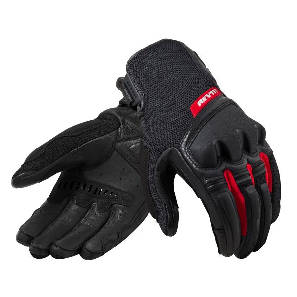 Motorcycle Gloves REV'IT Duty Black Red