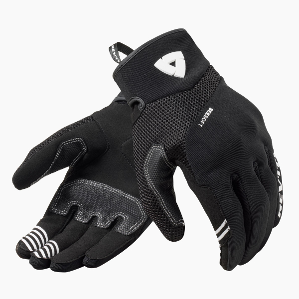 Motorcycle Gloves REV'IT Endo Black White