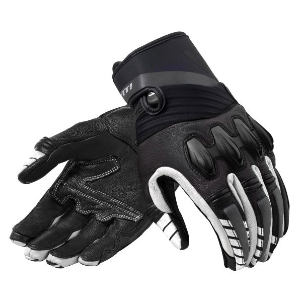 Motorcycle Gloves REV'IT Energy Black White