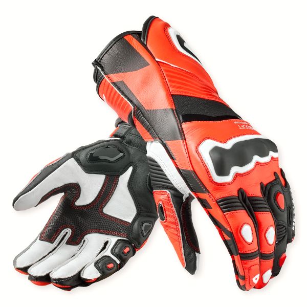 Motorcycle Gloves REV'IT Jerez 4 Neon Red Black