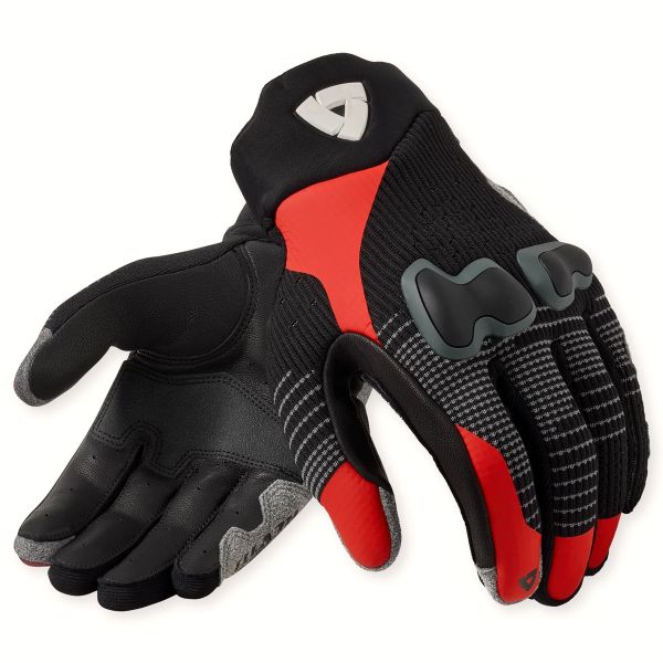 Motorcycle Gloves REV'IT Kinetic 2 Black Red