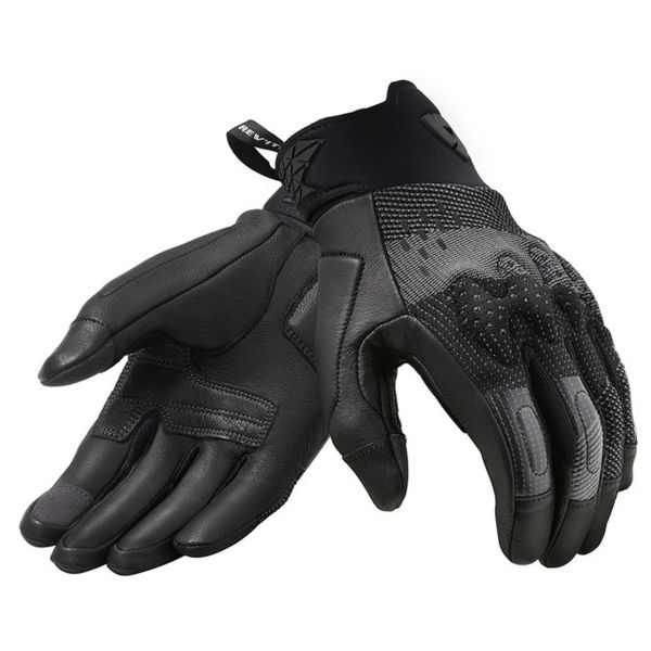 Motorcycle Gloves REV'IT Kinetic Black Charcoal Grey Motorcycle Gloves REV'IT Kinetic Black Charcoal Grey