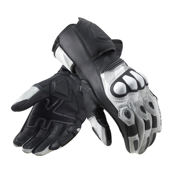 Motorcycle Gloves REV'IT League 2 Black Grey