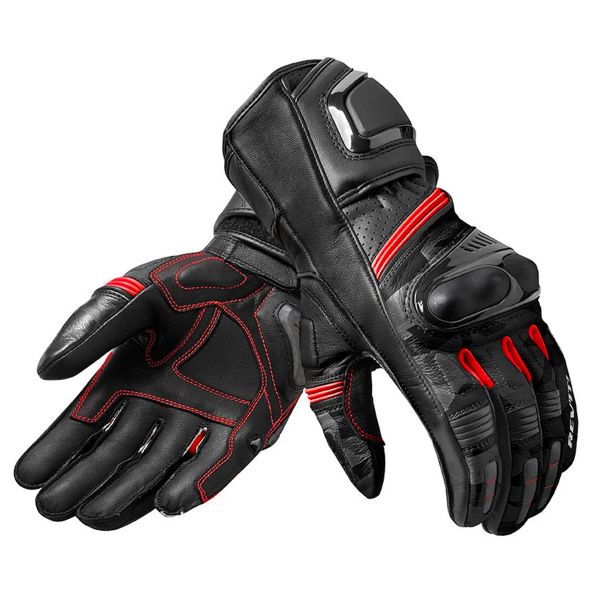 Motorcycle Gloves REV'IT League Black Grey