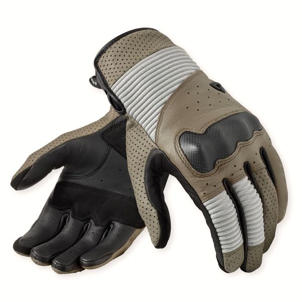 Motorcycle Gloves REV'IT Lewisville Sand Black