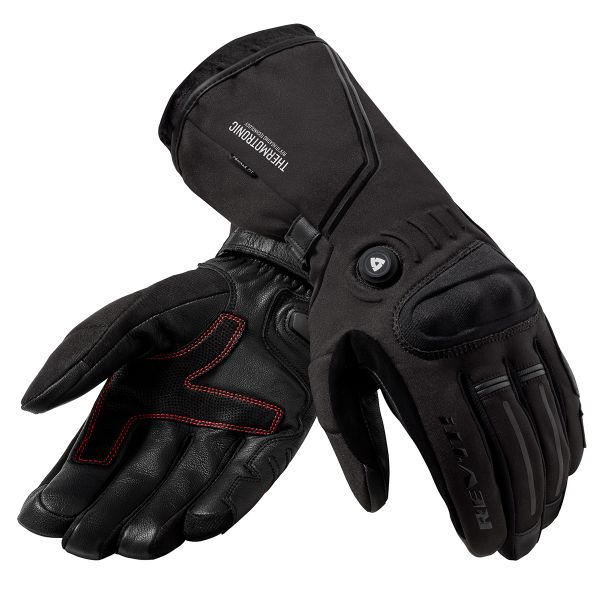 Motorcycle Gloves REV'IT Liberty H2O Ladies Heated Black Motorcycle Gloves REV'IT Liberty H2O Ladies Heated Black