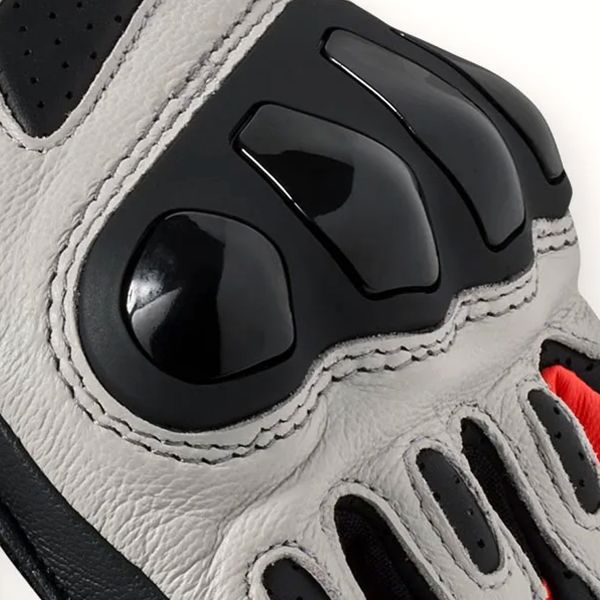 REV'IT Metis 2 Light Grey Neon Red