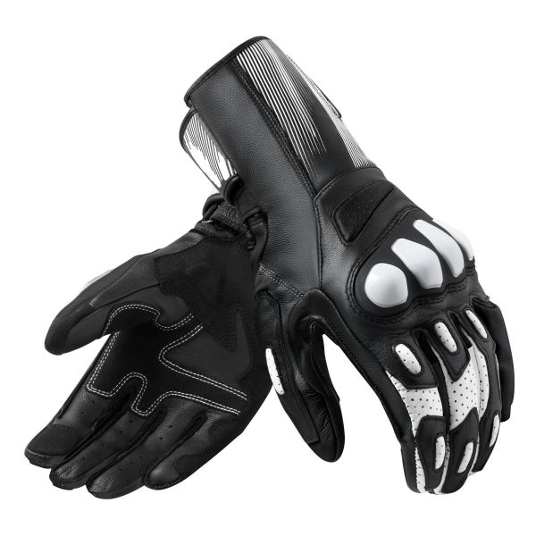 Motorcycle Gloves REV'IT Metis 2 Black White