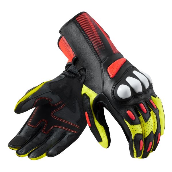 Motorcycle Gloves REV'IT Metis 2 Black Neon Yellow