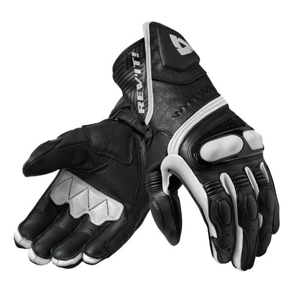 Motorcycle Gloves REV'IT Metis Black White