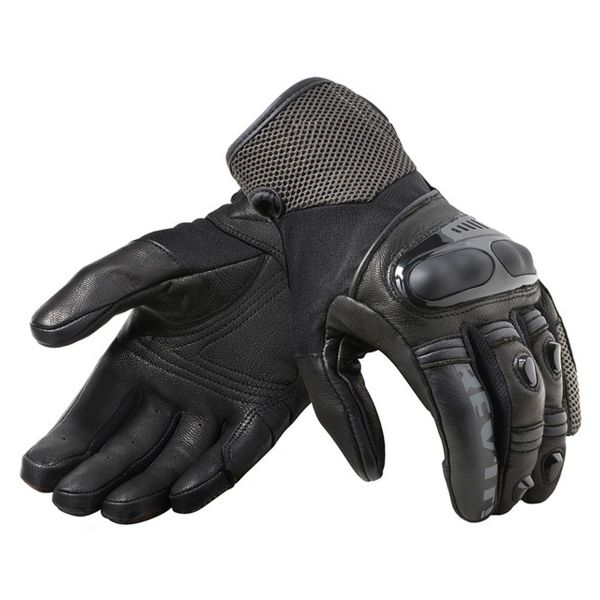 Motorcycle Gloves REV'IT Metric Black Charcoal Grey Motorcycle Gloves REV'IT Metric Black Charcoal Grey