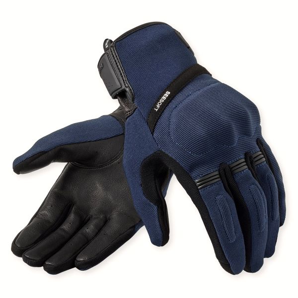 Motorcycle Gloves REV'IT Mosca 2 Dark Blue Black
