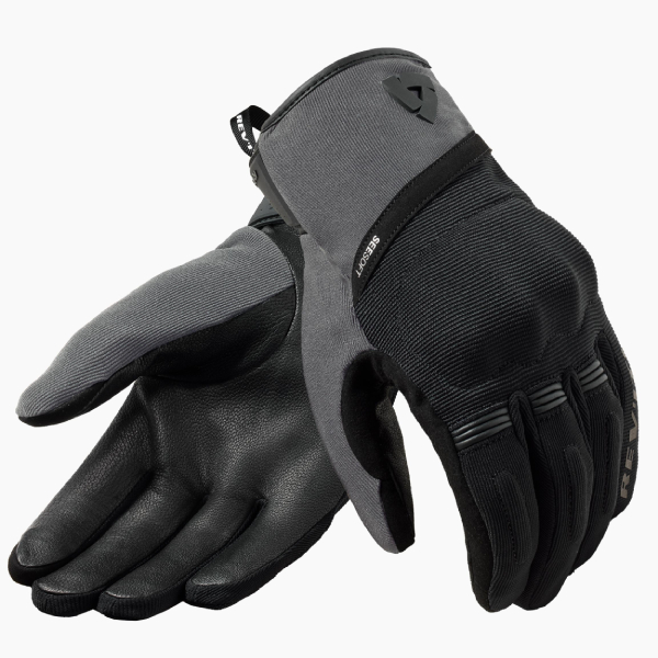Motorcycle Gloves REV'IT Mosca 2 H2O Black Grey