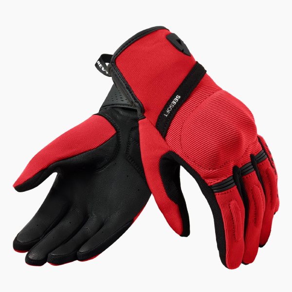 Motorcycle Gloves REV'IT Mosca 2 Ladies Red Black