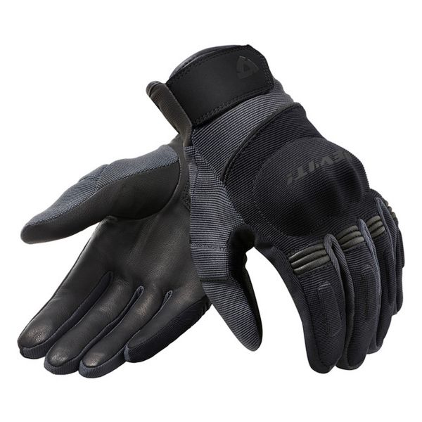 Motorcycle Gloves REV'IT Mosca H2O Black Charcoal Grey