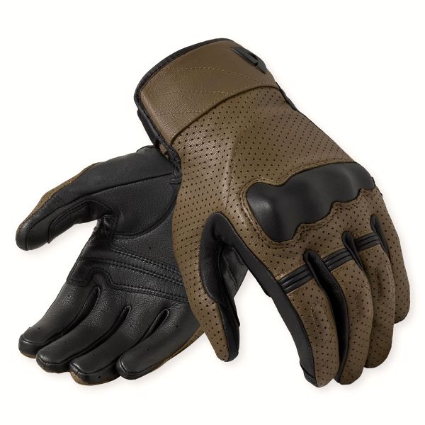 Motorcycle Gloves REV'IT New Heights Brown Black