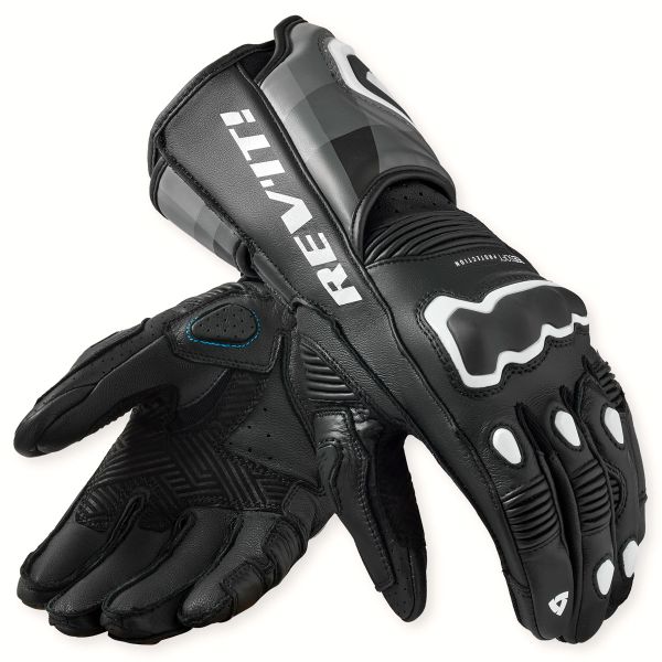 Motorcycle Gloves REV'IT Quantum 3 Black White