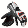 Motorcycle Gloves REV'IT Quantum 3 White Neon Red