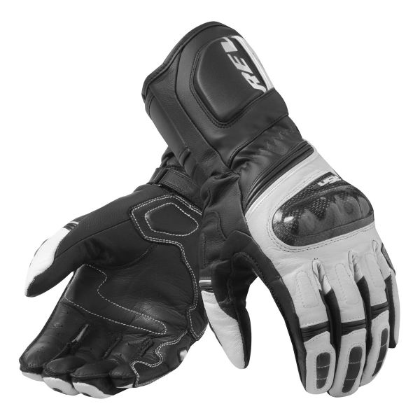 Motorcycle Gloves REV'IT RSR 3 Black White