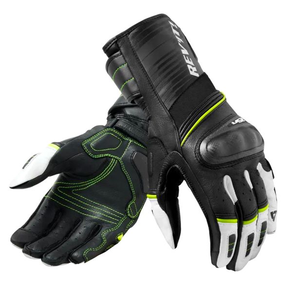 Motorcycle Gloves REV'IT RSR 4 Black Neon Yellow