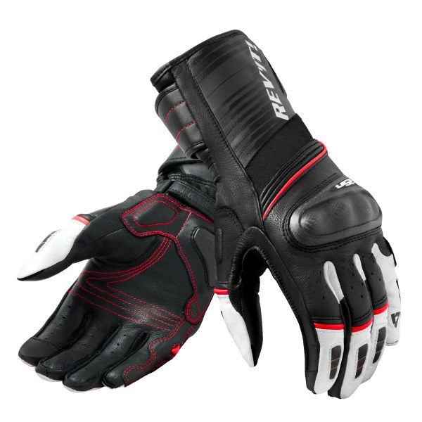 Motorcycle Gloves REV'IT RSR 4 Black White