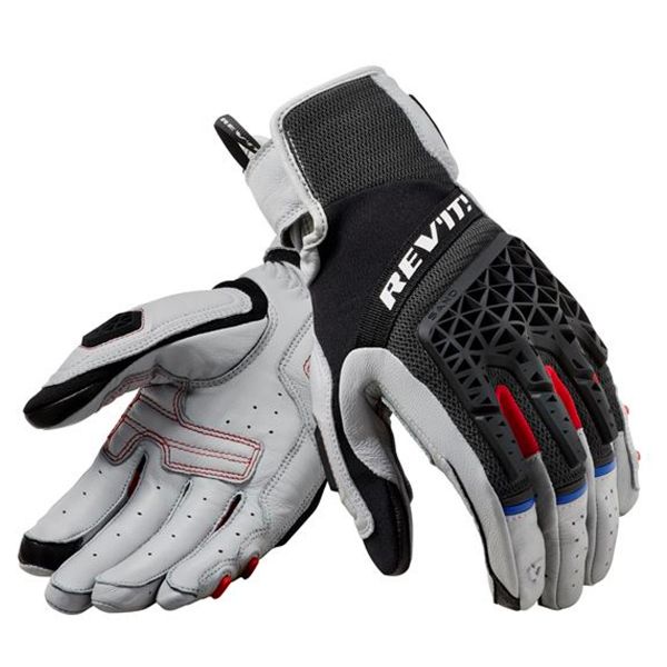 Motorcycle Gloves REV'IT Sand 4 Ladies Light Grey Black