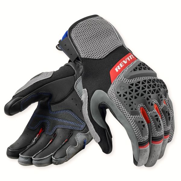 Motorcycle Gloves REV'IT Sand 5 Grey Red