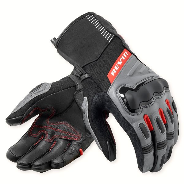 Motorcycle Gloves REV'IT Sand 5 H2O Black Grey