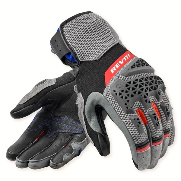 Motorcycle Gloves REV'IT Sand 5 Ladies Grey Red