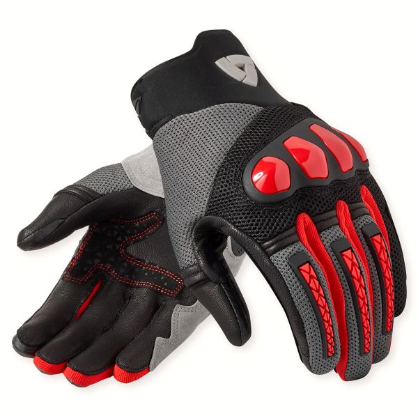 Motorcycle Gloves REV'IT Speedart Air Grey Red