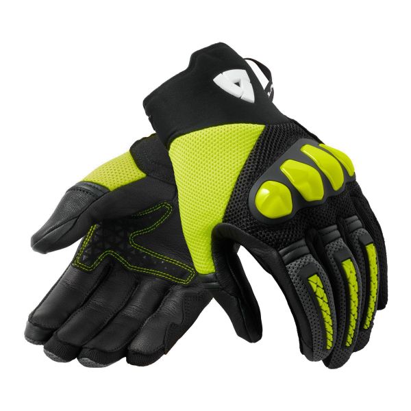Motorcycle Gloves REV'IT Speedart Air Black Neon Yellow
